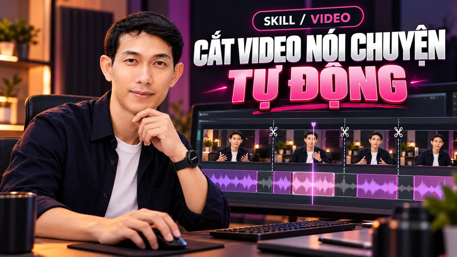 Ảnh bìa skill Cắt Video Nói Chuyện Tự Động
